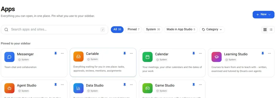 Sites: A site is where a team's application is born.